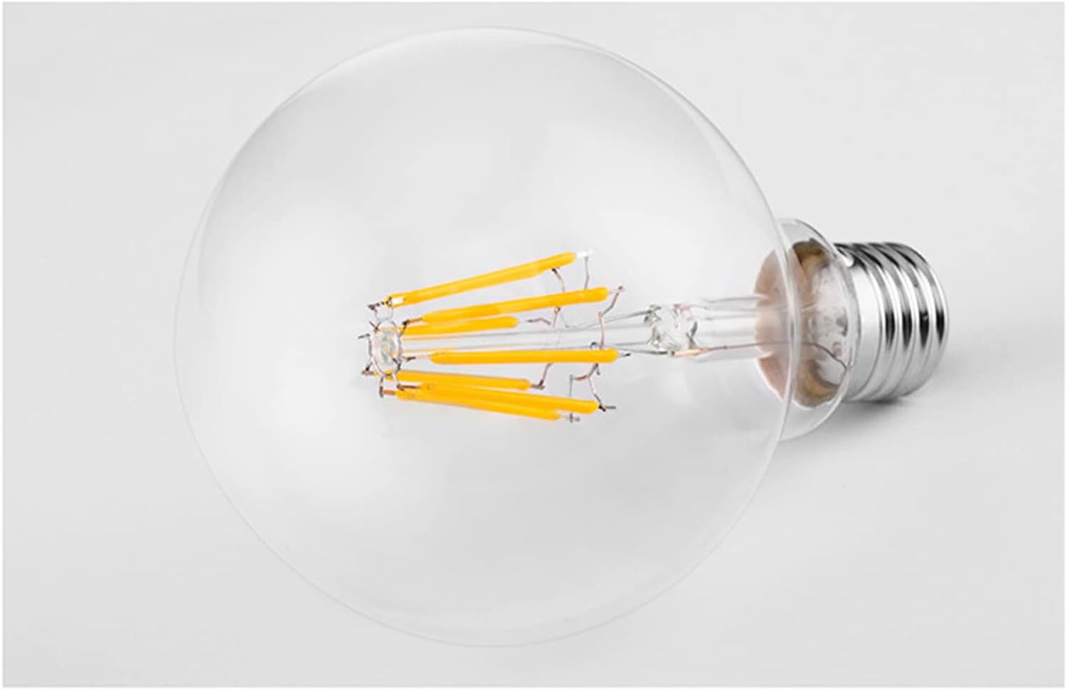 G80 LED Globe Bulb E27 Vintage Amber Glass Filament Light - Image 4