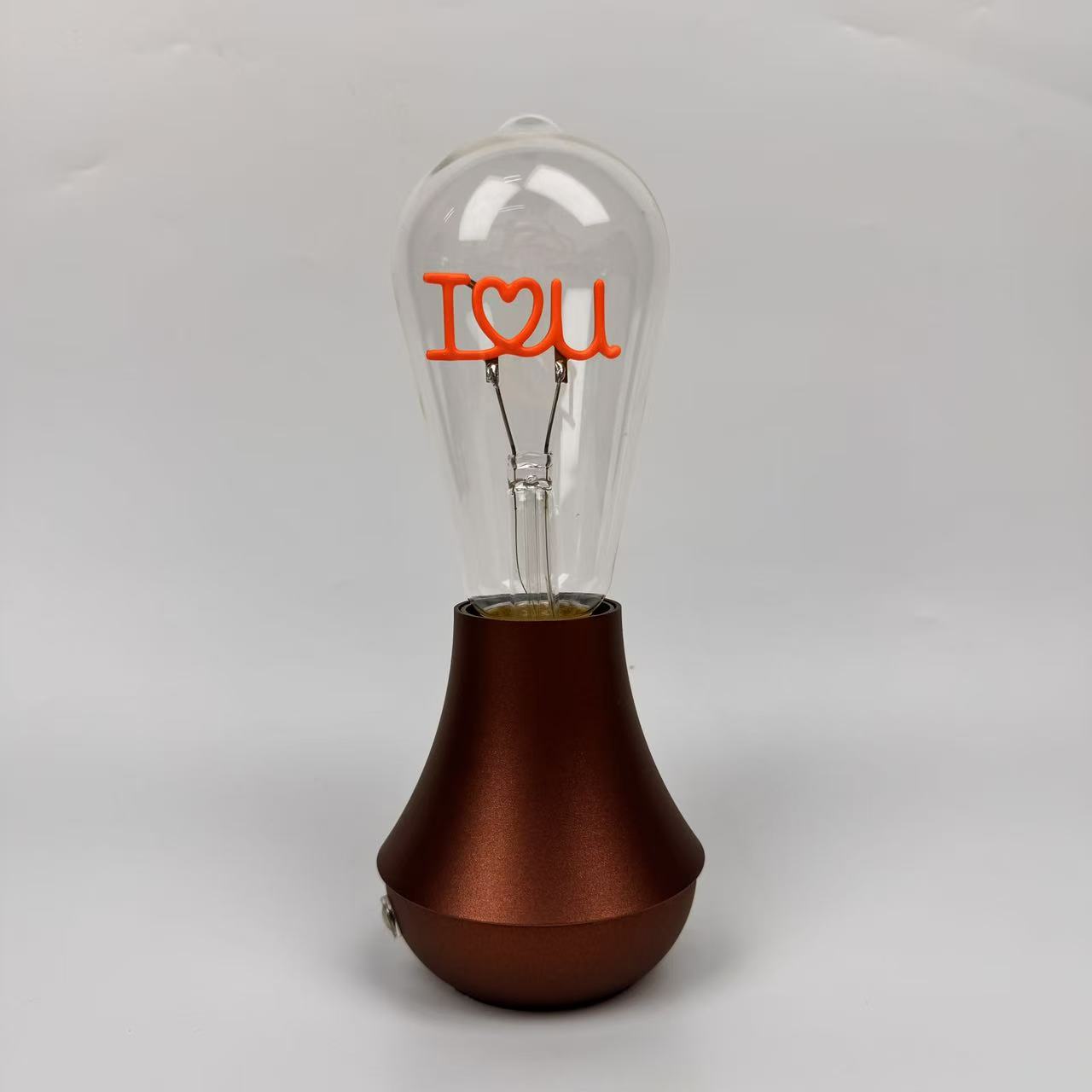 LOVE LED filament bulb double heart romantic decorative light