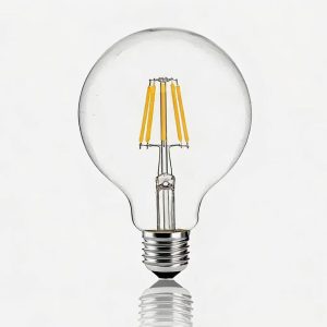 G80 LED globe bulb amber glass
