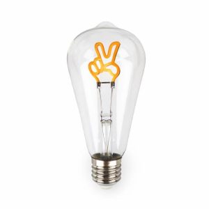 peace hand LED filament bulb creative decorative light