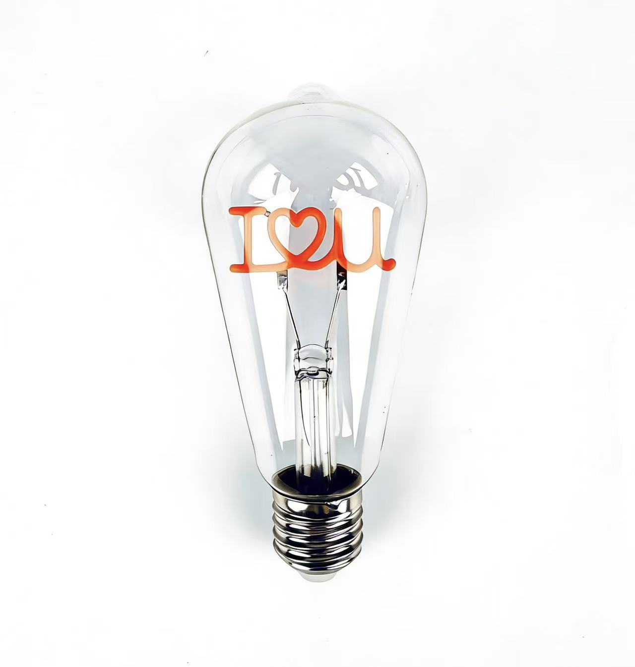 romantic bedroom lighting LOVE LED bulb cozy atmosphere