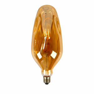 Creative ceramic soft filament LED bulb in colored bottle shape, ideal for table and pendant lighting, warm flicker-free light.