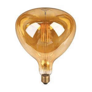 Large shape LED filament bulb with E27 base, decorative vintage design, 85-265V dimmable