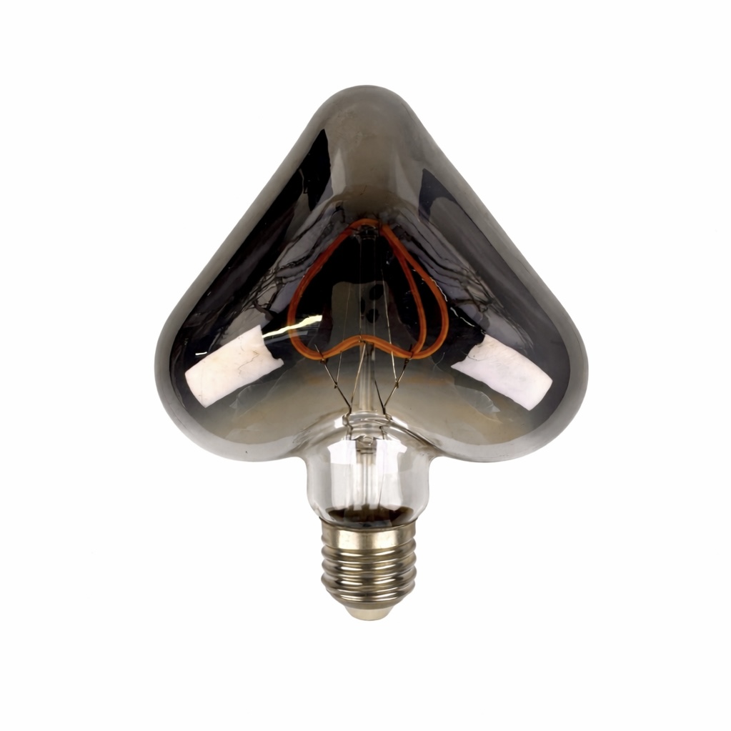Linner IC Heart Shape Smoky LED Filament Bulb 4W