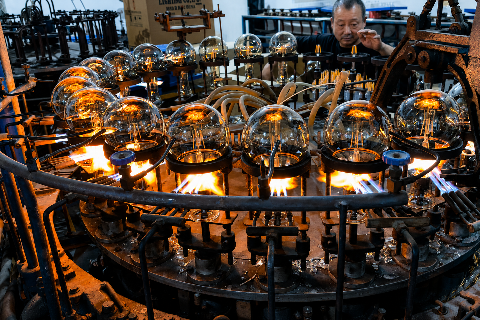 AromaLight LED filament bulb factory production line