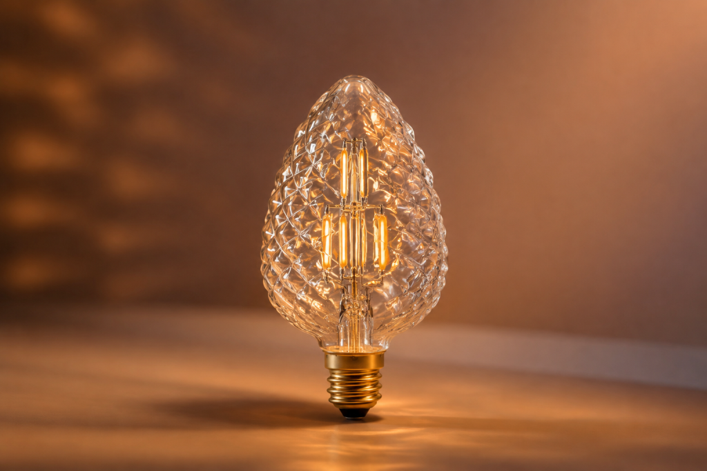 Pinecone LED Filament Bulb for Warm Decorative Ambience